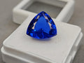 Kashmiri Royal Blue Sapphire, 8+ Carat Trillion Cut Gemstone
