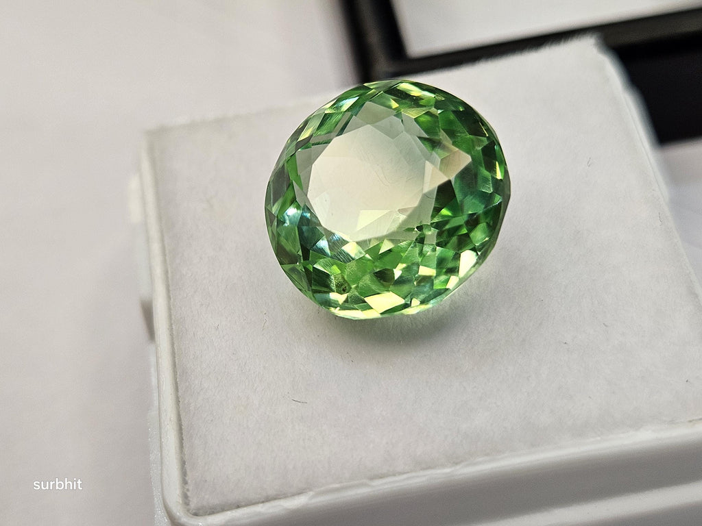 Mint green Tourmaline Natural Shape Round Cut 10-11 Ct Loose Gemstone Rings Making Gemstone