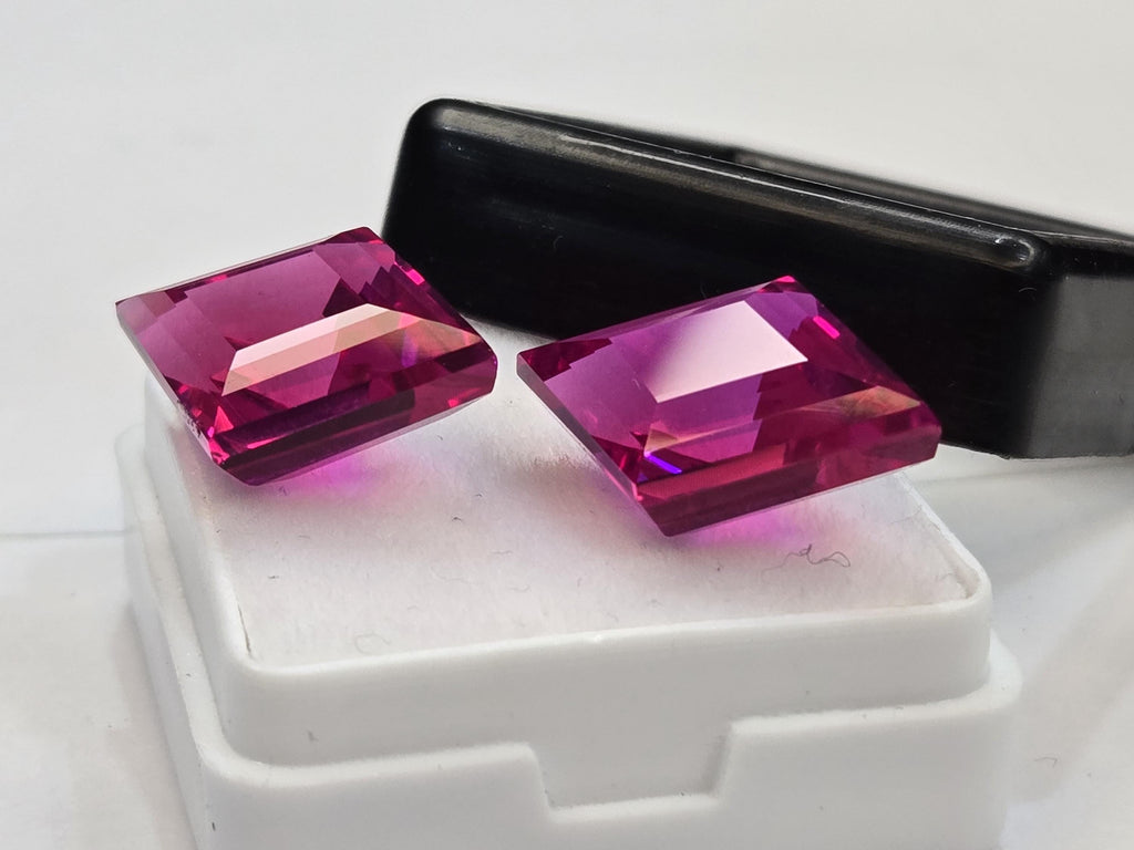 Certified Natural Pink Sapphire Gemstone, Fancy Cut, 19-20 Ct, Brazil Origin