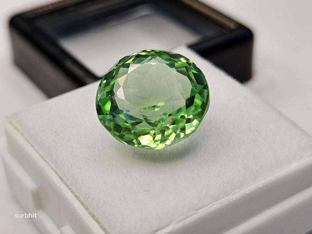 Mint green Tourmaline Natural Shape Round Cut 10-11 Ct Loose Gemstone Rings Making Gemstone