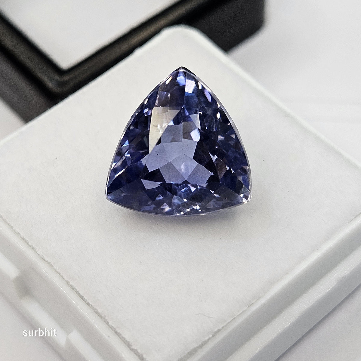 Blue Tanzanite Gemstone, Trillion Cut, 8-9 Ct Loose Stone