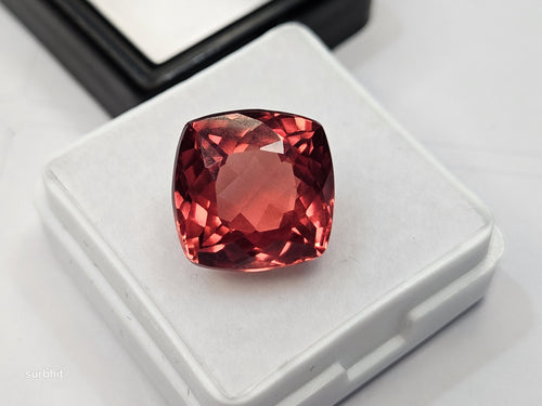 10-12 Ct Padparadscha Sapphire, Cushion Cut Loose Gemstone