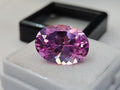 Light Pink Oval Morganite Gemstone, 11-12 Carat Certified Loose Stone for Jewelry