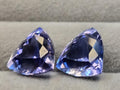 Trillion Cut Tanzanite Pair, 14-15 ct, Loose Gemstones