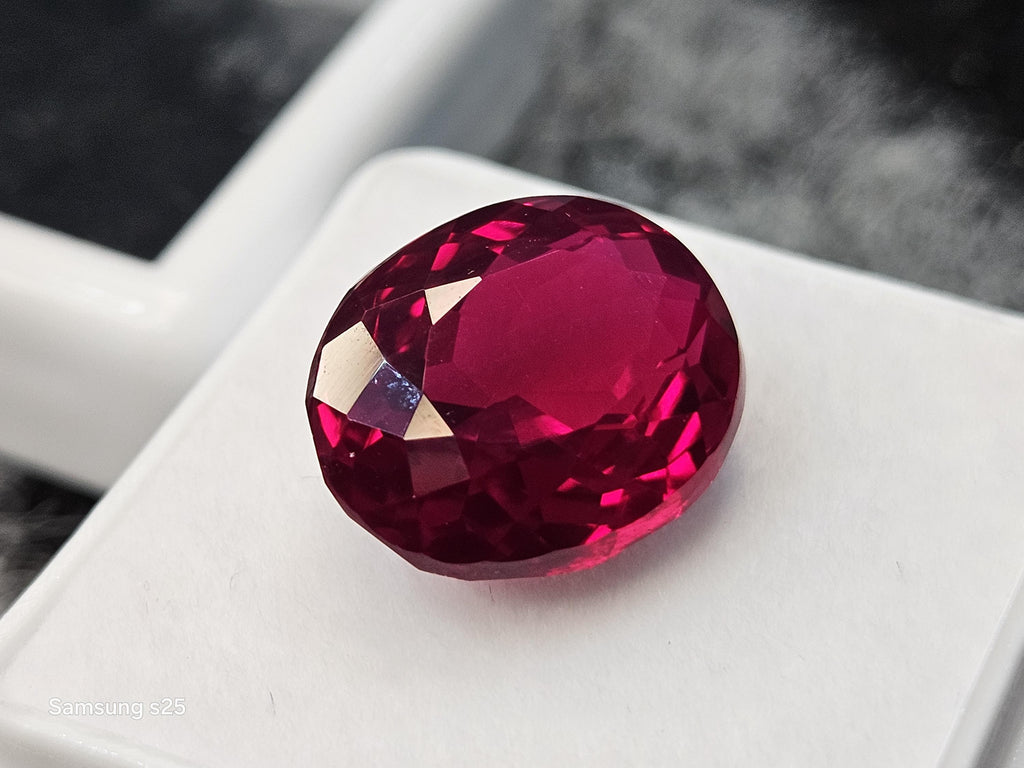 Oval Cut 9-11 Ct Mozambique Ruby Loose Gemstone