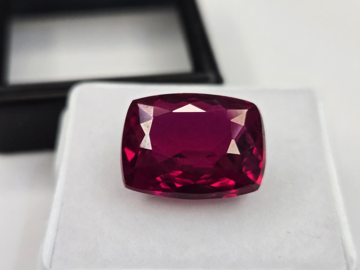 Cushion Cut Red Ruby Gemstone, 9-10 Ct Natural Loose Stone