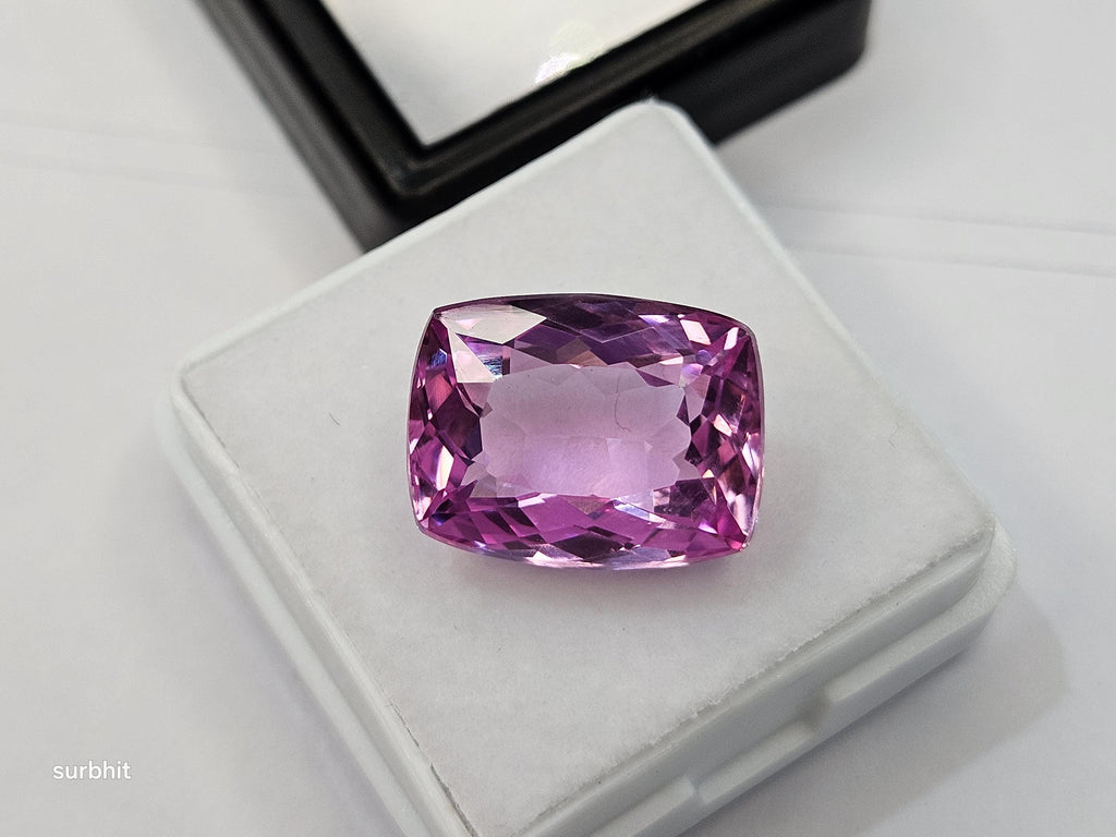 Certified Natural Pink Sapphire Cushion Cut Gemstone (13-15 Ct) for Statement Jewelry Making