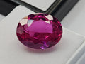 Certified Dark Pink Sapphire Oval Gemstone – 10–11 Ct Loose Stone for Jewelry