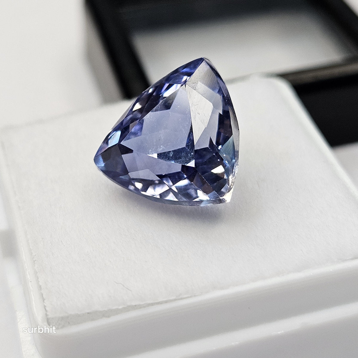 Blue Tanzanite Gemstone, Trillion Cut, 8-9 Ct Loose Stone