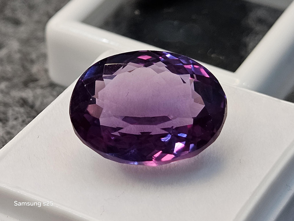 12+ Ct Natural Alexandrite – Oval Cut Color-Changing Sparkling Loose Gemstone, Certified